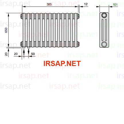Радиатор IRSAP Tesi 30650/13 T18 CL 01